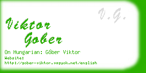 viktor gober business card