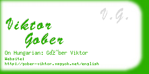 viktor gober business card